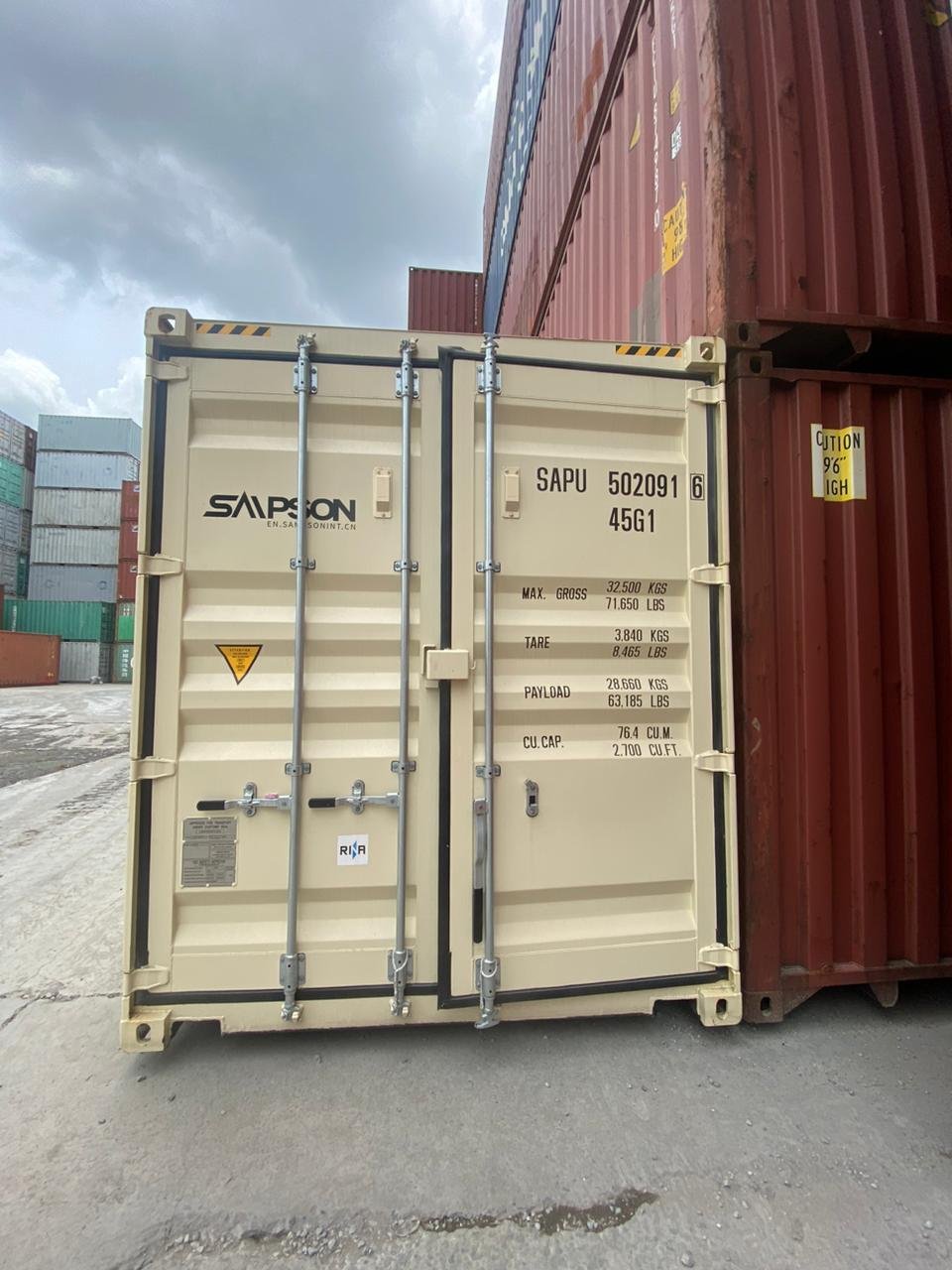 Container DRY 40HC second
